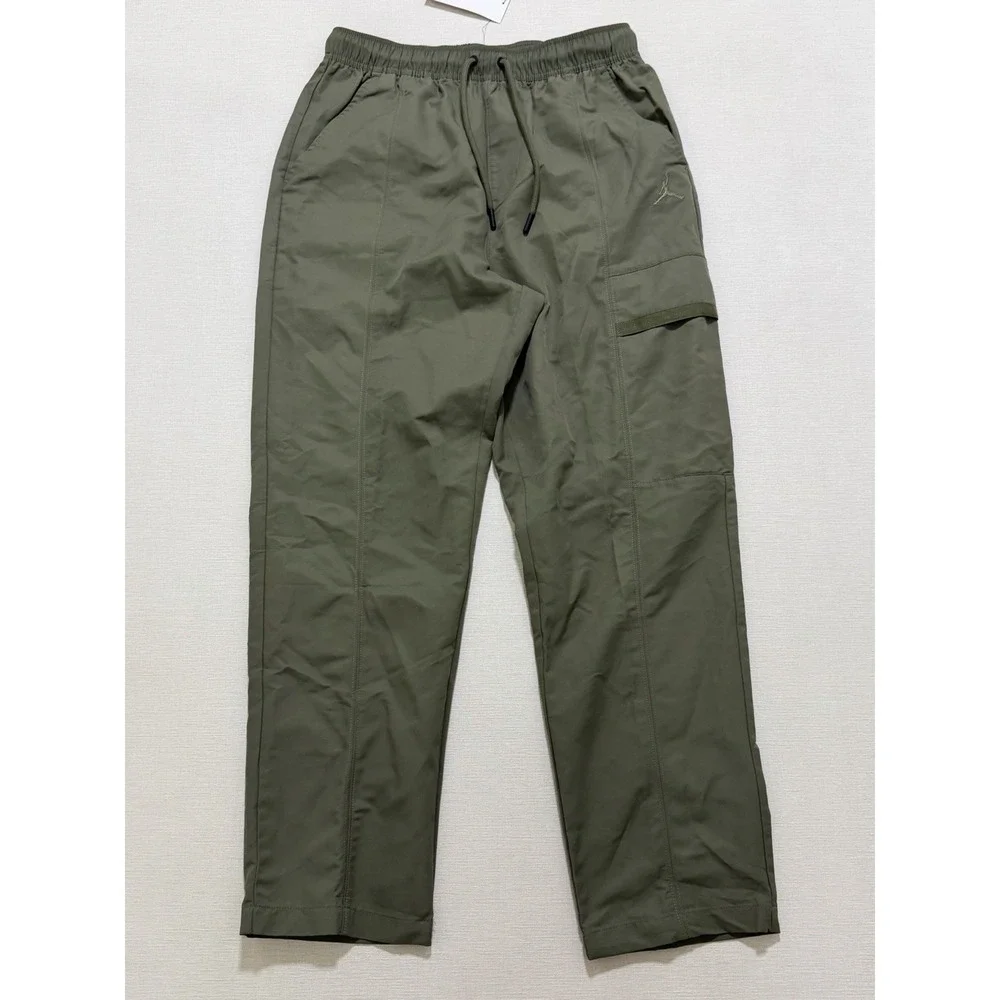 Jordan Essentials Woven Cargo Pants Undefeated Olive Green Sz Small FN4539-222